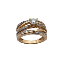 Каблучка «Тікаль» з камінням (арт. К1306)