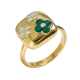 Каблучка «Монако» з камінням (арт. К1457-02)