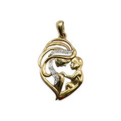 Підвіска «Сім'я» з камінням (арт. П0799)