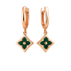 Сережки «Спокій» з камінням (арт. С1315-03)