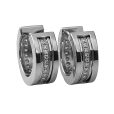 Сережки «Ніч» з камінням (арт. С1139-02)