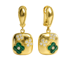 Сережки «Етюд» з камінням (арт. С1362-01)