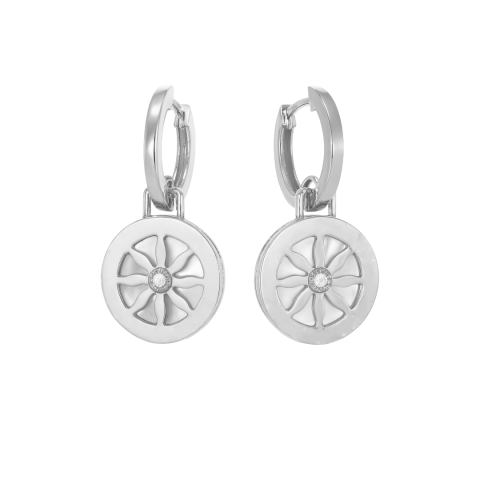 Сережки «Усмішка» з камінням (арт. С1219-02)