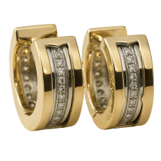 Сережки «Захід» з камінням (арт. С1139-01)