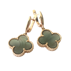 Сережки «Сніг» з камінням (арт. С0361-01)