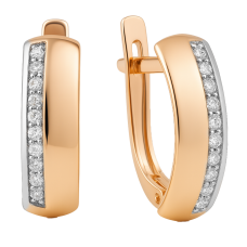 Сережки «Спека» з камінням (арт. C1123)