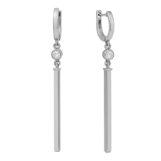 Сережки «Дотик» з камінням (арт. С1224-02)