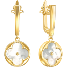 Сережки «Ритм» з камінням (арт. С1348-01)