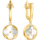 Сережки «Ритм» з камінням (арт. С1348-01)