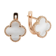 Сережки «Побачення» з камінням (арт. С1225-01)